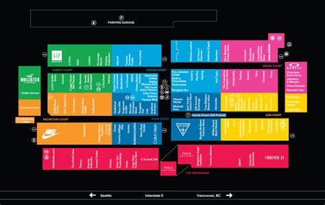 seattle premium outlets store map.